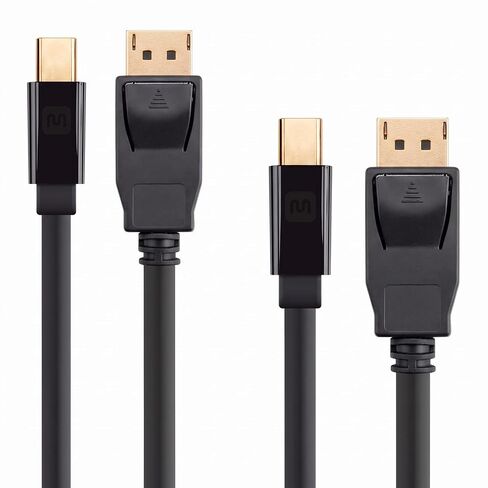 Monoprice 115888 Mini DisplayPort 1.2 to DisplayPort Cable - 1.5 Feet, 4K Capable, Supports 3D Video - Select Series Black in Kuwait