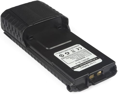 بطارية ممتدة BAOFENG BL-5L 3800 مللي أمبير في الساعة متوافقة مع UV-5R RD-5R UV-5RTP UV-5R Plus، العبوة الأصلية، أسود in Kuwait