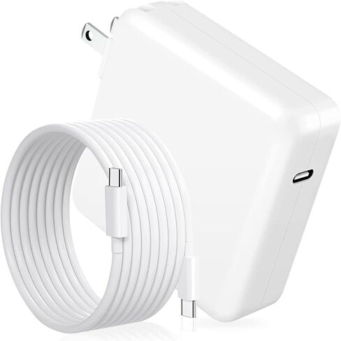 Mac Book Pro Charger - 118W Power Adapter Compatible with USB C Port MacBook Pro & MacBook Air 13, 14, 15, 16 inch, New ipad Pro and All USB C Device, 7.2ft USB-C to C Charge Cable in Kuwait