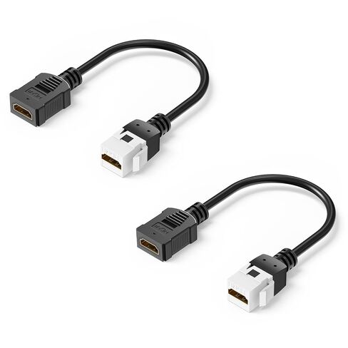 في سي اي محول مقبس HDMI كيستون من قطعتين، وصلة كيبل وصلة HDMI انثى الى انثى - 6 انش in Kuwait