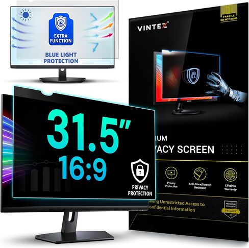 VINTEZ Privacy Screen Adhesive Tabs and Strips for Computer Monitors and Laptops - Replacement kit in Kuwait