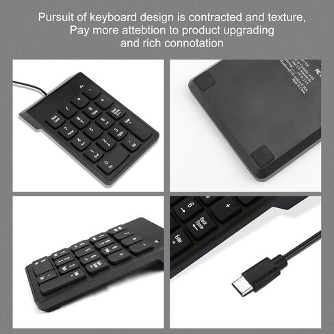 Numeric Keypad for Laptop, 10 Key USB Keypad, Portable Ultra Slim Mini Numpad External Numbers Keyboard Pad for Laptop PC Computer Desktop Surface Pro Notebook in Kuwait