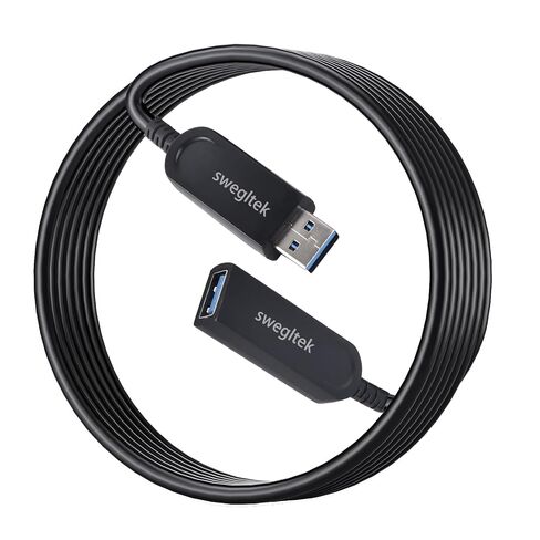 USB 3.1 Male Female Extension Cable Fiber Optical 10Gbps 50M Compatible with Windows Mac OS,Linux,Industrial Camera Machine Vision,Medical Security Monitoring Printer,Scanner,Touch Screen,Camera,Game in Kuwait