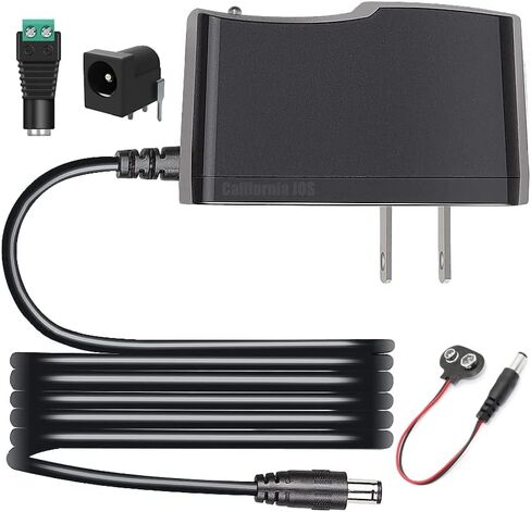 9V 1A AC DC 100V-240V Power Supply Adapter Cord for Arduino UNO R3 MEGA, US Plug - Center Positive 5.5x2.1~2.5mm in Kuwait