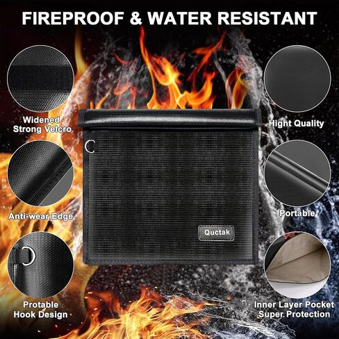 Faraday Bags for Cell Phone(9.8" X 11"), Signal Jammer Blocking Bag Key Fob Protector, Fireproof Waterproof Faraday Pouch, Prevents Hacking, Tracking for Tablets, Phones and NFC/WiFi/Bluetooth in Kuwait