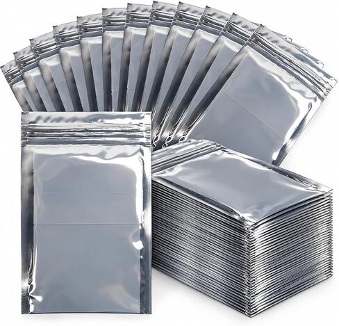 HRX Package 100pcs Premium Anti-Static Resealable Bags, 5.9 X 7.9 inches Plastic Static Free Bag for Motherboard SSD HDD Computer Electronic Components in Kuwait