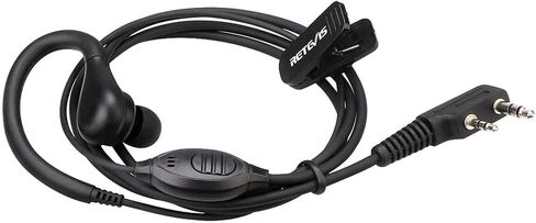 Retevis RT22 Walkie Talkie Earpiece with Mic 2 Pin, Compatible H-777 RT21 RT68 RT22S H-777S Baofeng UV-5R Kenwood Samcom Arcshell Two Way Radio, Earhook Two Way Radio Earpiece(6 Pack) in Kuwait