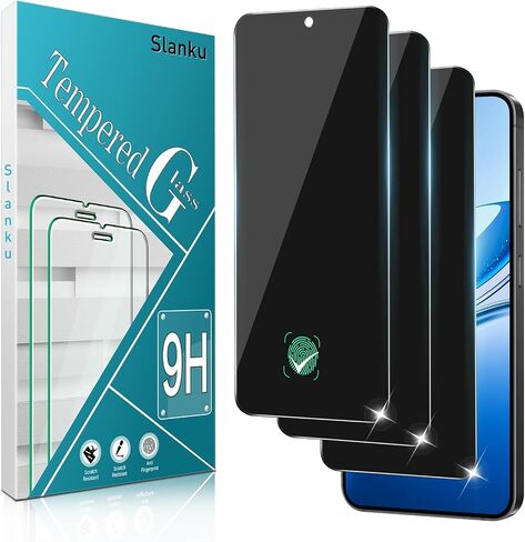 واقي شاشة من 3 قطع من Slanku لهاتف Samsung Galaxy A32 5G، M12 [6.5 بوصة]، واقي شاشة من الزجاج المقسى، لا فقاعات، لا غبار، صلابة 9H، مضاد للخدش in Kuwait