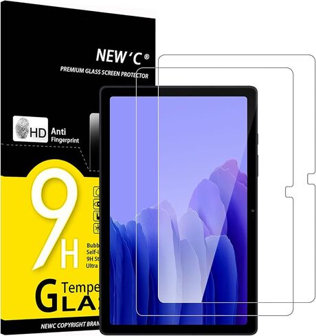 NEW'C [عبوتان مصممتان لهاتف Samsung Galaxy Tab S6/S5e مقاس 10.5 بوصة 2019 واقي شاشة من الزجاج المقسى، خالٍ من الفقاعات، مقاوم للغاية in Kuwait
