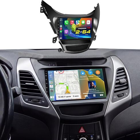 Roinvou Android Car Stereo for 2011-2013 Hyundai Elantra, Built-in CarPlay Car Radio with Android Auto, 9.7'' Vertical Touch Screen In-Dash Navigation Support Mirror Link BT HiFi WiFi AHD Rearview SWC in Kuwait