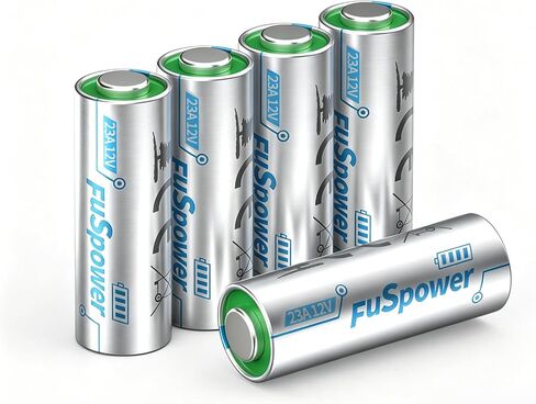 Fuspower 23A 12 فولت بطارية Mn21/23 Lr23a L1028f 23a 12 فولت بطارية قلوية لمروحة السقف عن بعد جرس الباب مصباح يدوي 10 قطعة in Kuwait