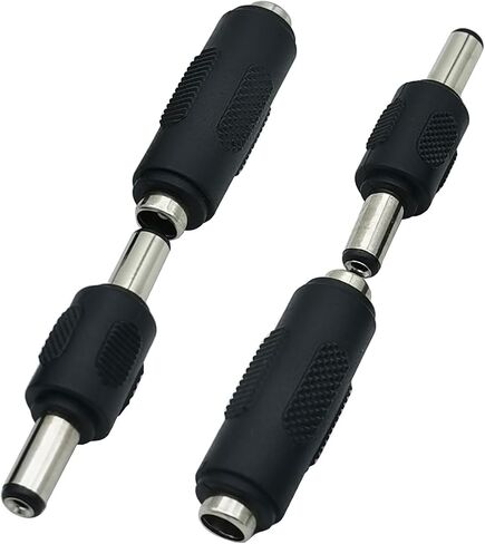 5.5 x 2.1mm Male DC Power Connector, Female DC Adapter (2x Male+2x Female) in Kuwait