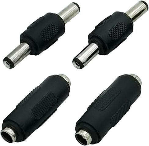 5.5 x 2.1mm Male DC Power Connector, Female DC Adapter (2x Male+2x Female) in Kuwait