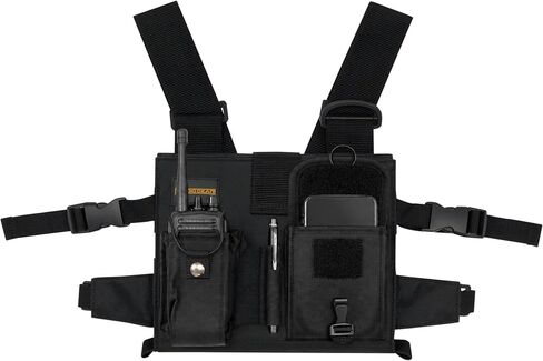 Gig Gear Two Hand Touch Tablet Chest Harness for iPad & Samsung Tablets - Workplace Safety & High Visibility Tablet Carrier & Harness for 9.7 Inch Mobile Device - iPad Chest Pack in Kuwait