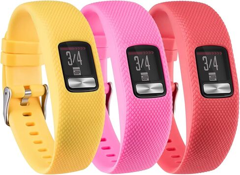 honecumi Vivofit 4 Bands Compatible with Garmin Vivofit 4 Watch Band Strap Bracelet Wristband for Men Women Replacement Accessory- Vivofit 4 Silicone Watchband with Metal Clasp Buckle Small Large in Kuwait