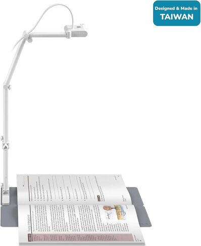 OKIOLABS OKIOCAM T-4K 8MP USB Document Camera for Teachers and Classroom, Online Teaching, Video Calling, Doc Camera for Mac PC Chromebook in Kuwait