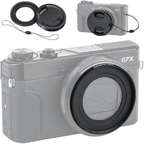 JJC Dedicated Metal Filter Adapter Lens Adapter for Sony ZV-1 II RX100 VII VI RX100M7 RX100M6 for Canon G5X Mark II Installing 52mm UV CPL ND Filter,Includes 52mm Snap-On Lens Cap & Cap Keeper String in Kuwait