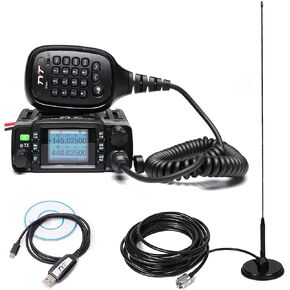 TYT TH-8600 Dual Band VHF/UHF 144-148MHz/420-450MHz Mini Mobile Transceiver IP67 Waterproof Mobile Car Radio w/F Programming Cable in Kuwait