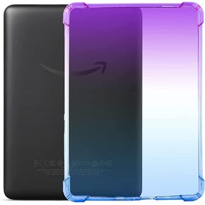 حافظة خلفية شفافة من مادة TPU لجهاز Kindle Fire 7 مقاس 7 بوصات (الجيل التاسع/السابع/الخامس) (2019/2017/2015) مع زاوية معززة وخفيفة الوزن وشفافة ومضادة للصدمات [مقاومة للصدمات] غلاف رقيق، شفاف in Kuwait