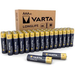 Varta Longlife AAA Batteries (48 Pack), Alkaline Triple A Battery in Kuwait