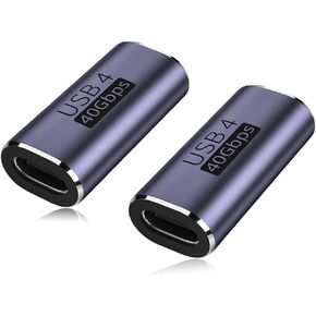 AuviPal 90 Degree Right Angle USB C Male to USB C Female Adapter 2 Pack, 40Gbps USB Type C Thunderbolt 4/3 Extender for MacBook Pro, iMac, iPad Pro, Tablet, Phones and Other Type C Devices in Kuwait