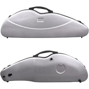 WUQIMUSC Violin Case 4/4 Full Size Hard Shell Waterproof Violin Box Surface texture design Black travel case in Kuwait