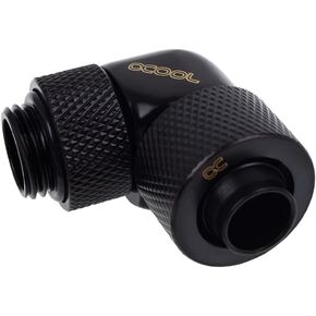 Alphacool Eiszapfen 3/8 بوصة ID x 1/2 بوصة OD G1/4 90 قابل للتدوير - كروم (17231) in Kuwait