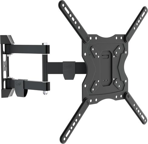 ELG Full Motion TV Wall Mount for TVs 26'' to 65'', Holds up to 66.1lbs, Articulating Arms Swivels Tilt Extension, Max VESA 400x400mm, FULL40 PRO, Steel, Black in Kuwait