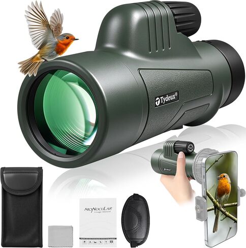 Tydeux 10x42 HD K4 Prism Monocular Telescope for Travel Wildlife Hunting Camping Bird Watching in Kuwait