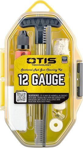 OTIS 12 Ga Shotgun Cleaning Kit, Includes 5 Brass Rods, Brushes, Patches, in Kuwait