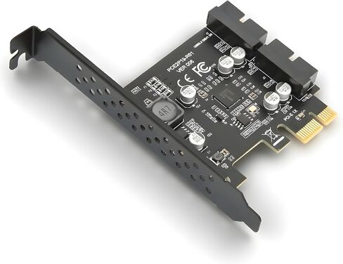 بطاقة PCIe إلى USB 3.2 GEN1، وبطاقة توسيع USB3.2 Front GEN1 بسرعة 5 جيجابت في الثانية، وبطاقة توسيع PCI Express، وبطاقة Riser ذات منفذ مزدوج 19PIN لنظام Win 7 8 10 11 وLinux (لوحة سوداء 19PIN) in Kuwait