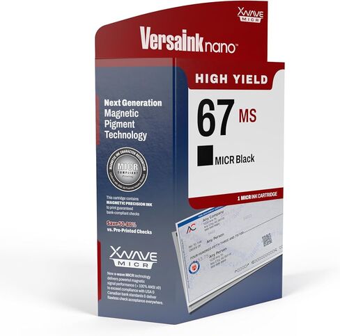 VersaInk-Nano HP 67 MS MICR Black Ink Cartridge for Check Printing in Kuwait