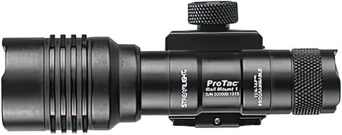 Streamlight 88058 ProTac Rail Mount 1 350-Lumen مصباح سلاح متعدد الوقود مع بطاريات CR123A ومفتاح ضغط عن بعد، مفتاح ذيل، مشابك، أسود، صندوق in Kuwait