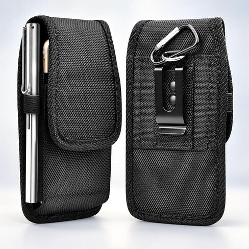 Phone Holster for Samsung Galaxy S25 Ultra S24 Plus S23 S22 S21 S20 FE 5G S10 A17 A16 A15 A14 A13 A35 A26 A36 A56 A51 A71 5G, Note 20 J7 J3 Leather Cell Phone Pouch Belt Clip Holder Case,Black in Kuwait
