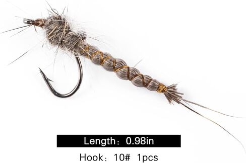 Goture Fly Fishing Flies Trout Flies Fly Fishing Lure Nymph Streamer Minnow Shrimp Flies for Fly Fishing in Kuwait