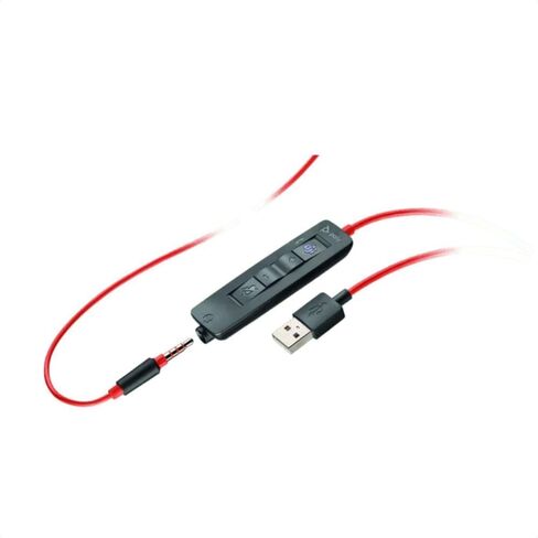 Plantronics - Blackwire 3325 - Wired, Dual-Ear (Stereo) Headset with Boom Mic - USB-A/3.5mm to connect to your PC and/or Mac - Works with Teams (Certified), Zoom & more in Kuwait