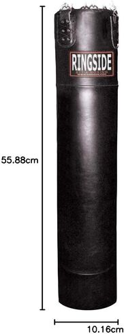 Ringside Powerhide Muay Thai Heavy Bag - Unfilled Black 13"x 68" inch in Kuwait