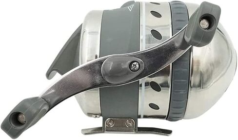 بكرة الصيد Muzzy 1097 XD مع غطاء رأس مثبت وممتد بطول 150 خطًا، فضي in Kuwait
