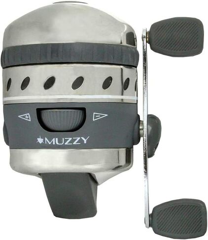 بكرة الصيد Muzzy 1097 XD مع غطاء رأس مثبت وممتد بطول 150 خطًا، فضي in Kuwait
