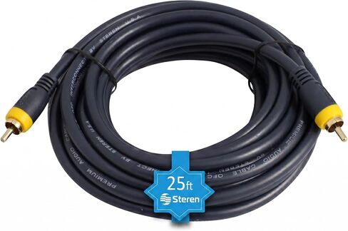 Steren 254-110BL 3-Feet RCA-RCA Plug Python Gold Cable in Kuwait