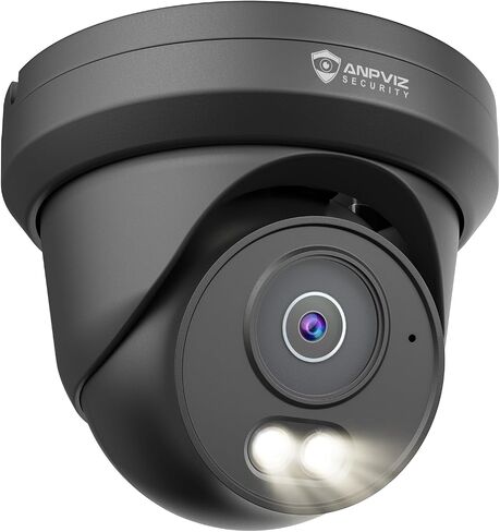 Anpviz 4K PoE Camera Turret 8MP IP Camera في الهواء الطلق، كاميرات أمان PoE مع اكتشاف AI للمركبات البشرية، رؤية ليلية ذكية مزدوجة الألوان الخفيفة 98 قدمًا، ميكروفون مدمج، زاوية واسعة 110 درجة، IP66 مقاومة للماء in Kuwait