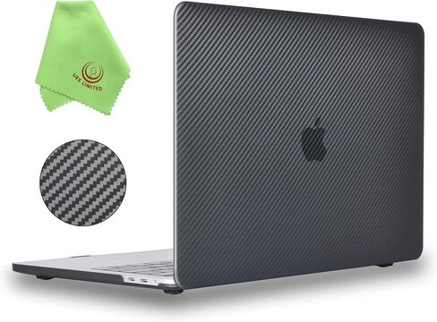 UESWILL متوافق مع 2018-2021 MacBook Air 13 بوصة M1، موديل A2337 (M1) A2179 A1932 مع شاشة Retina Touch ID، غطاء حماية صلب من ألياف الكربون، شفاف متجمد in Kuwait