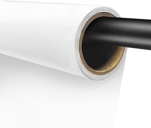 Emart Matte Seamless Photography Background Paper, 4.4x16FT Paper Backdrops for Photography, Studio, Videos, Portrait, Compatible with Backdrop Stand,Photo Backdrop Paper (53''x16.4' Black) in Kuwait