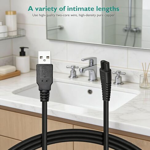 for Nicwell Water Flosser Charger, Power Cord Compatible with Nicwell F5025 COSLUS F5020E Oralfree Cordless Portable Water Dental Flosser Replacement Power Supply Adapter Cable in Kuwait