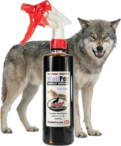 Predator Pee 100% Wolf Urine - Territorial Marking Scent - Creates Illusion that Wolf is Nearby - 16 oz in Kuwait