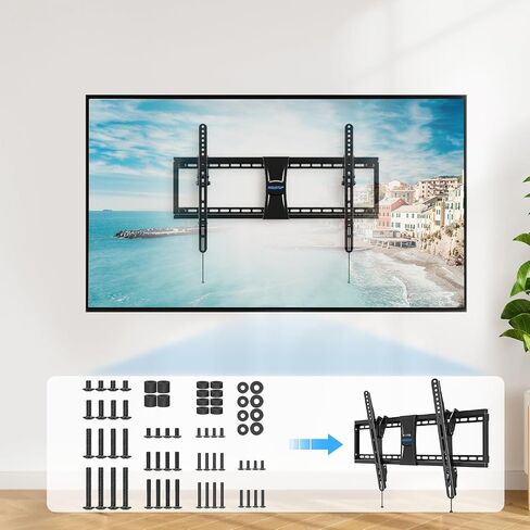 MOUNTUP Universal TV Mounting Hardware Kit Fits Most LED LCD OLED 4K TVs, Includes M4 M5 M6 M8 TV Screws, Spacers, Washers, and Concrete Wall Anchors for TV/Monitor Mounting up to 80 inches, MU0041 in Kuwait