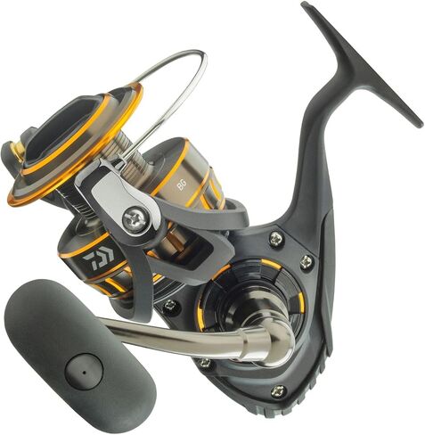 Daiwa BG Saltwater Spinning Reel, Black/Gold in Kuwait