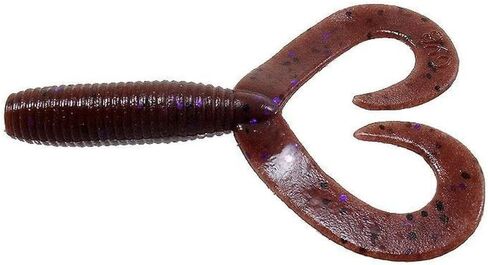 Yamamoto 4"/5" Double Tail Grub Soft Plastic Fishing Angling Swimbait Lures with Crawfish Design - 20 Pack in Kuwait