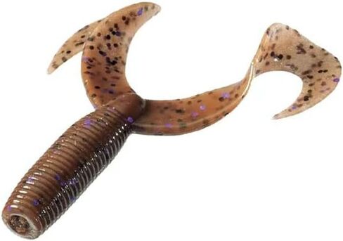 Yamamoto 4"/5" Double Tail Grub Soft Plastic Fishing Angling Swimbait Lures with Crawfish Design - 20 Pack in Kuwait
