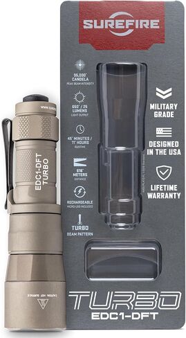 أجهزة SureFire المحمولة/الحمل اليومي، Edcl 1، أسود in Kuwait